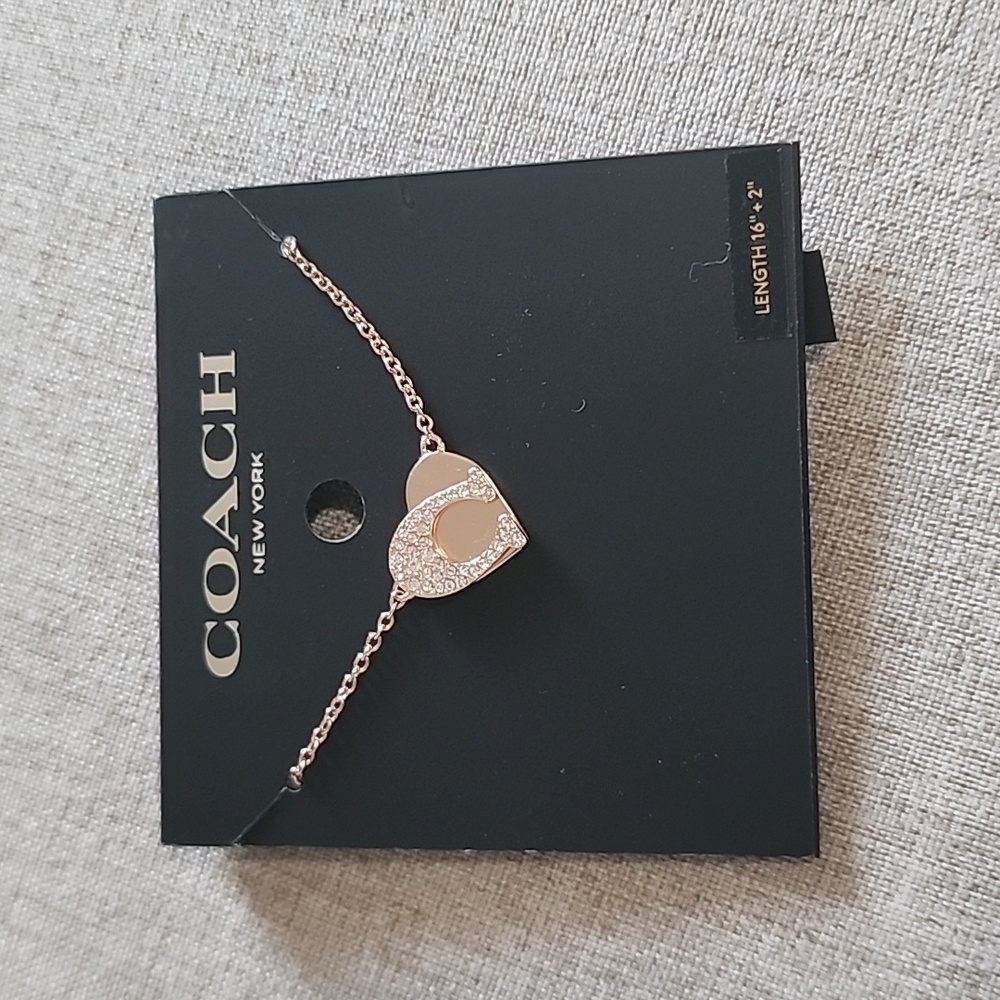 NEW! Coach necklace length 16"+2"